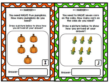 Thanksgiving Cooking - Special Education - Life Skills - Doubles - Halves