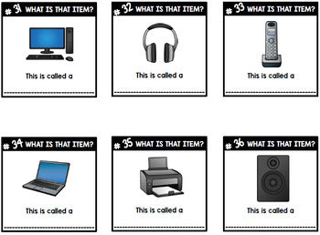 Life Skills - Identify Household Items - Task Cards - Special Education