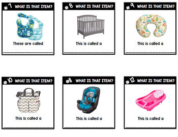 Life Skills - Sex Education - Having a Baby - Baby Items - Task Cards