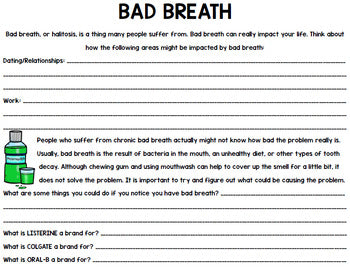 Dental Health - Teeth - Special Education - Life Skills - Print and Go Packet