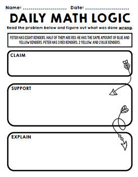 Special Education - Warm Ups - Word Problems - Daily Math - September