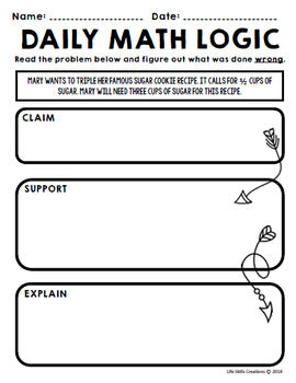 Special Education - Warm Ups - Valentine's Day - Word Problems - Daily Math