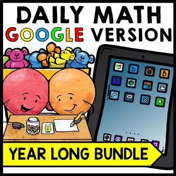 Special Education - Warm Ups - Word Problems - GOOGLE - Math - YEAR LONG BUNDLE