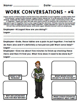 Life Skills - Workplace Social Skills - Communication - Vocational - Transition