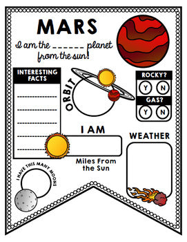 Planet Research Banners - Solar System - Science - Special Education