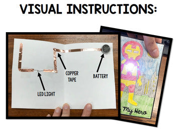 STEM - Paper Circuit Cards - Templates - Makerspace - Step by Step | BUNDLE