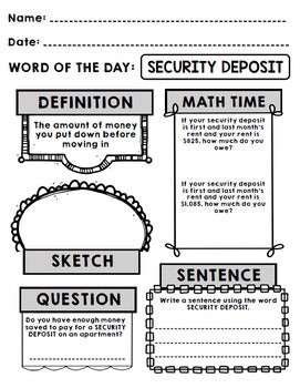 Life Skills - Independent Living - Apartments - Vocabulary - Word of the Day