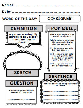 Life Skills - Independent Living - Apartments - Vocabulary - Word of the Day