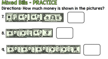 Life Skills - Money - Math - Counting Money - Dollar Bills - UNIT FOUR - GOOGLE
