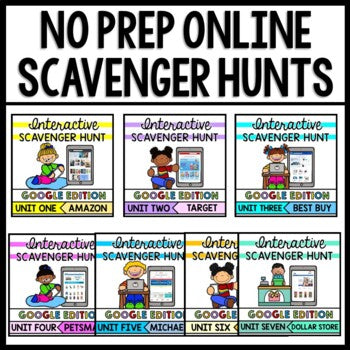 Life Skills - Online Shopping - Google - Math - Distance Learning - BUNDLE