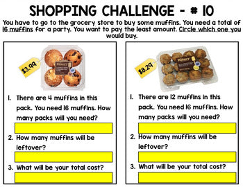 Grocery Shopping - Life Skills - Budget - Shopping Challenge - Money - GOOGLE