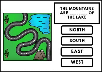 Life Skills - BOOM CARDS - Map Skills - Special Education - Road Intersections
