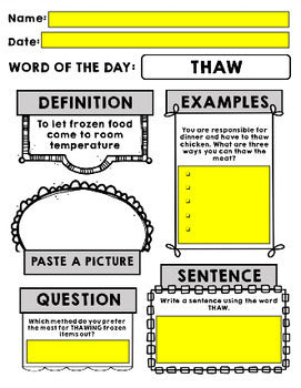 Life Skills - Cooking - Recipes - Food - Vocabulary - Word of the Day - GOOGLE