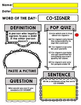 Life Skills - Independent Living - Apartments - Word of the Day Vocab - GOOGLE