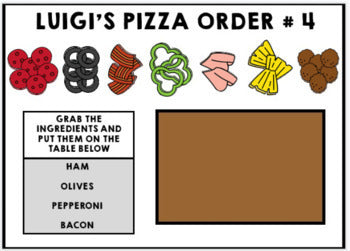 Job Skills - Life Skills - Complete the Order - GOOGLE - Pizza Orders