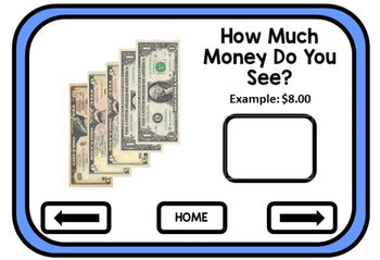 Life Skills - BOOM CARDS - Money - Counting Bills - Special Education - BUNDLE