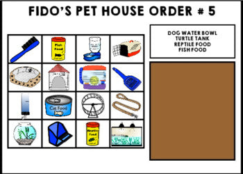 Job Skills - Life Skills - Complete the Order - GOOGLE - Pet Store