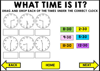 Life Skills - BOOM CARDS - Telling Time - Special Education - Unit One