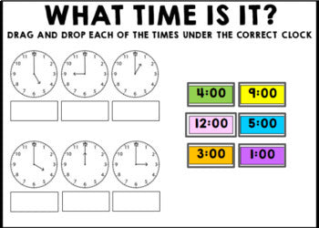 Life Skills - GOOGLE - Telling Time - Special Education - Unit One