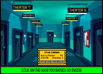 Life Skills - Virtual Field Trip - Movie Theater - BOOM CARDS - CBI Transition