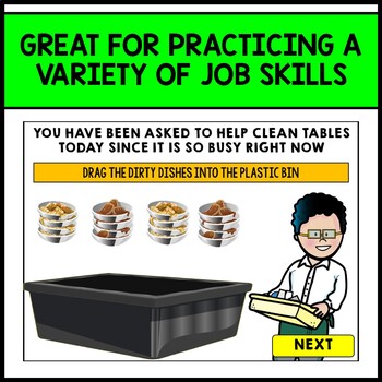 Life Skills - Virtual Field Trip - Restaurant - BOOM CARDS - CBI - Transition