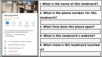 Life Skills Reading and Writing: Using Google Maps, Unit 1 - Distance Learning