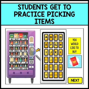 Life Skills - Virtual Field Trip - Vending Machine - BOOM CARDS - CBI - Jobs