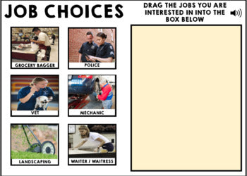 Special Education - IEP Transition Plan Survey - Career Survey - Boom Cards