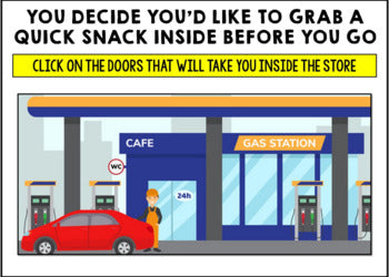 Life Skills - Virtual Field Trip - Cars - Getting Gas - BOOM CARDS - CBI