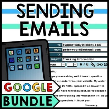 Life Skills - How to Send an Email - GOOGLE - Writing - Email Etiquette BUNDLE