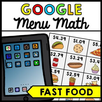 Life Skills - Menu Math - Money - Budget - Dollar Up - GOOGLE - Unit 2