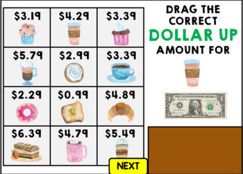 Life Skills - Menu Math - Money - Budget - Dollar Up - BOOM CARDS - Unit 4