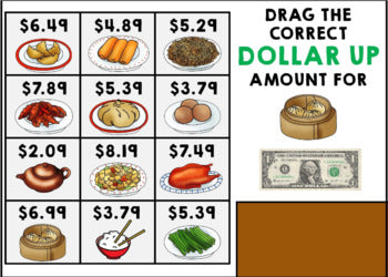 Life Skills - Menu Math - Money - Budget - Dollar Up - GOOGLE - Unit 6