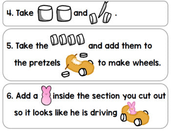 Visual Recipe - Life Skills - Easter - GOOGLE - Twinkie Car - April - Autism