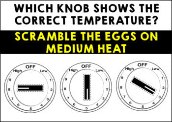 Life Skills - Cooking - BOOM CARDS - Using a Stove - Recipe - Food Prep