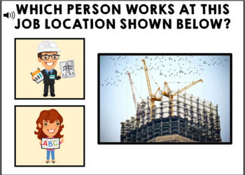 Life Skills - Job Skills - BOOM CARDS - Vocational Skills - Career Picture Match