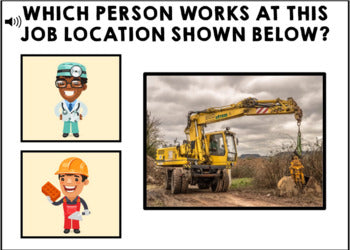 Life Skills - Job Skills - BOOM CARDS - Vocational Skills - Career Picture Match