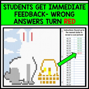 Life Skills - Money Dollar Up - Pixel Art - Google Sheets - Easter