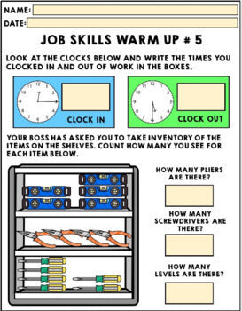 Life Skills - Job Skills Warm Ups - Vocational Skills - Hardware Store - GOOGLE
