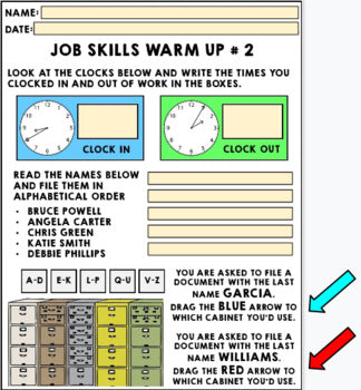 Life Skills - Job Skills - Warm Ups - Vocational Skills - Office Jobs - GOOGLE