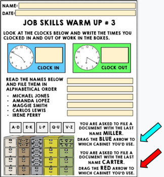 Life Skills - Job Skills - Warm Ups - Vocational Skills - Office Jobs - GOOGLE