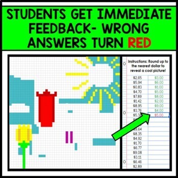 Life Skills - Money Dollar Up - Pixel Art - Google Sheets - Spring