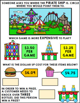 Life Skills - Job Skills - Warm Ups - Vocational Skills - Carnival Jobs - CBI