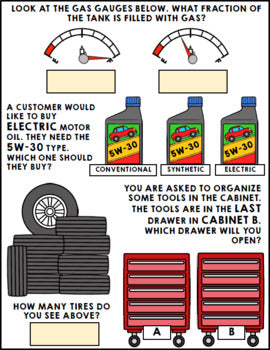 Life Skills - Job Skills - Warm Ups - Vocational Skills - Mechanic Jobs - Cars