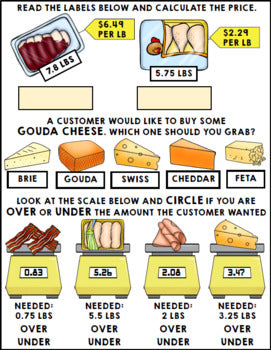 Life Skills - Job Skills - Warm Ups - Vocational Skills - Grocery Jobs