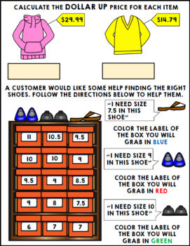 Job Skills - Life Skills Warm Ups - Vocational Skills - Clothing Store