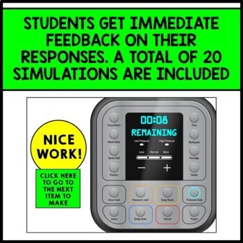 Life Skills - Cooking - Food Directions - Pressure Cooker - Recipes - Boom Cards