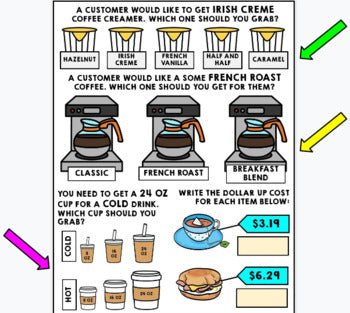Job Skills - Life Skills Warm Ups - Vocational Skills - Coffee Shop - GOOGLE