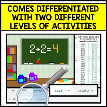 Life Skills - Money Dollar Up - Pixel Art - Google Sheets - Back to School
