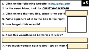 Life Skills - Online Shopping - Google - Math - Reading - Christmas